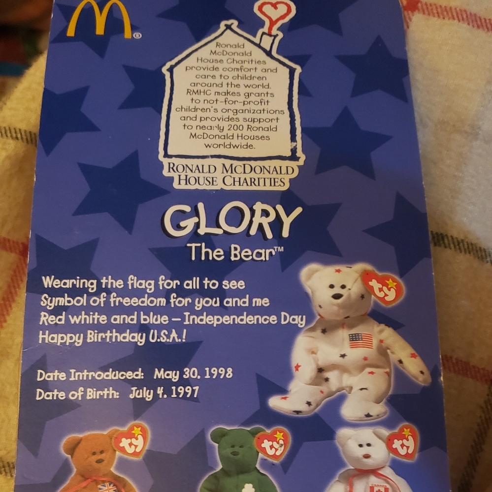 Ty Glory mini original with rare miss printed tag